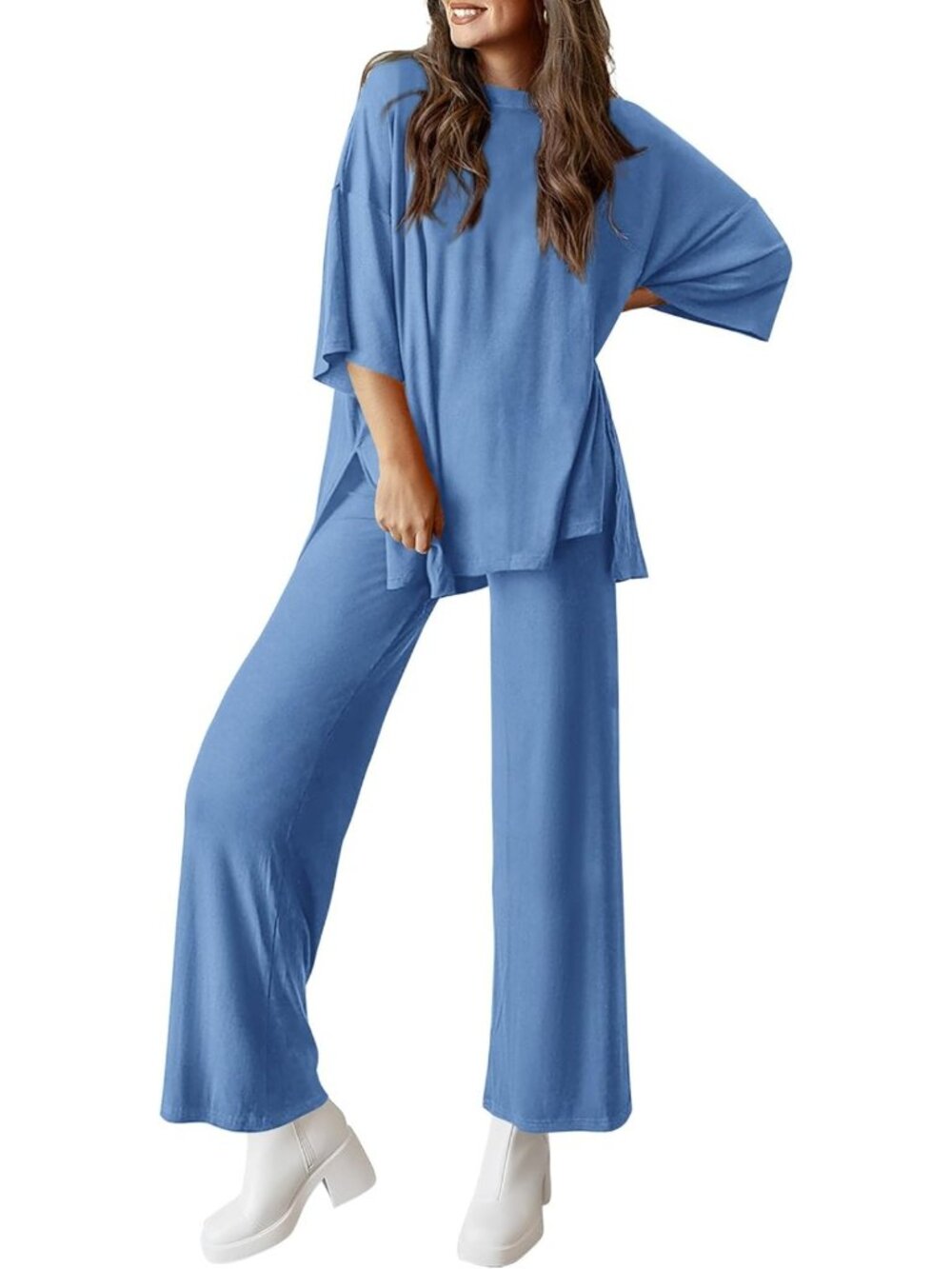 Chic Two-Piece Lounge Set for Women | Cozy Matching Outfit | Casual Wear